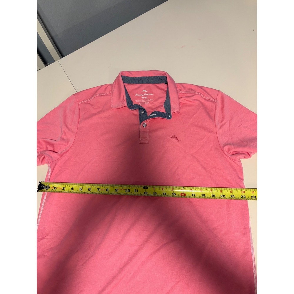 Tommy Bahama Mens Pink Tencel Modal Blend Polo Shirt Short Sleeve Size M - Picture 8 of 8